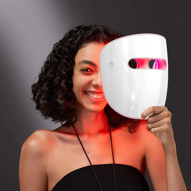 Infrared Red & Blue Light Mask for Face