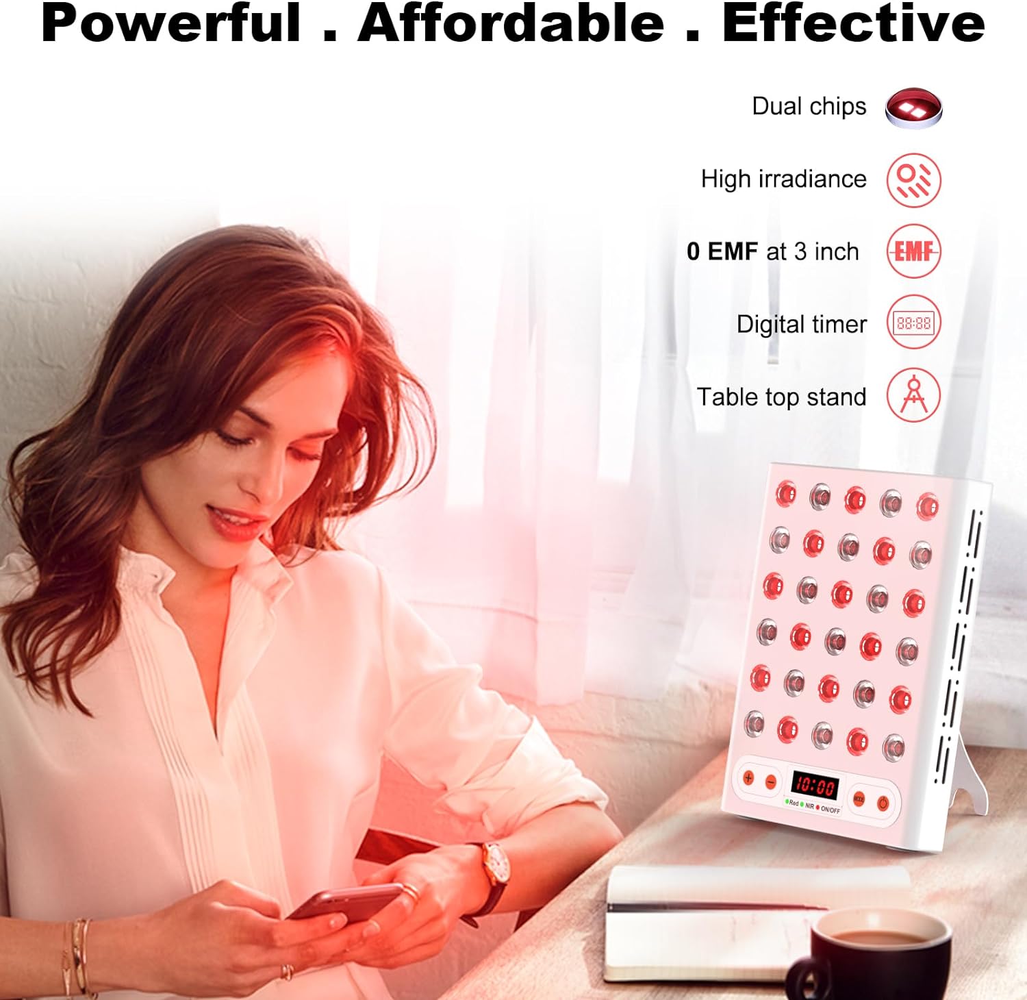 OmyGuard™ Portable Red Light Therapy Panel - Lite