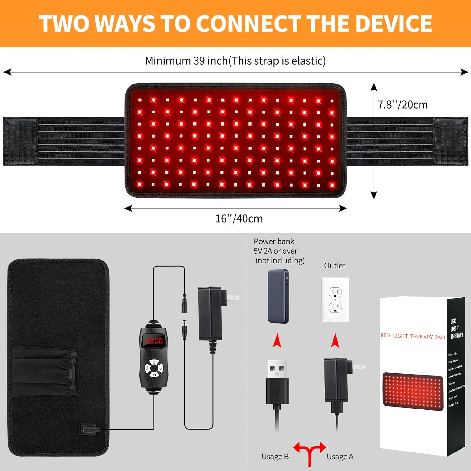 OmyGuard™ Infrared Red Light Therapy Wrap Belt