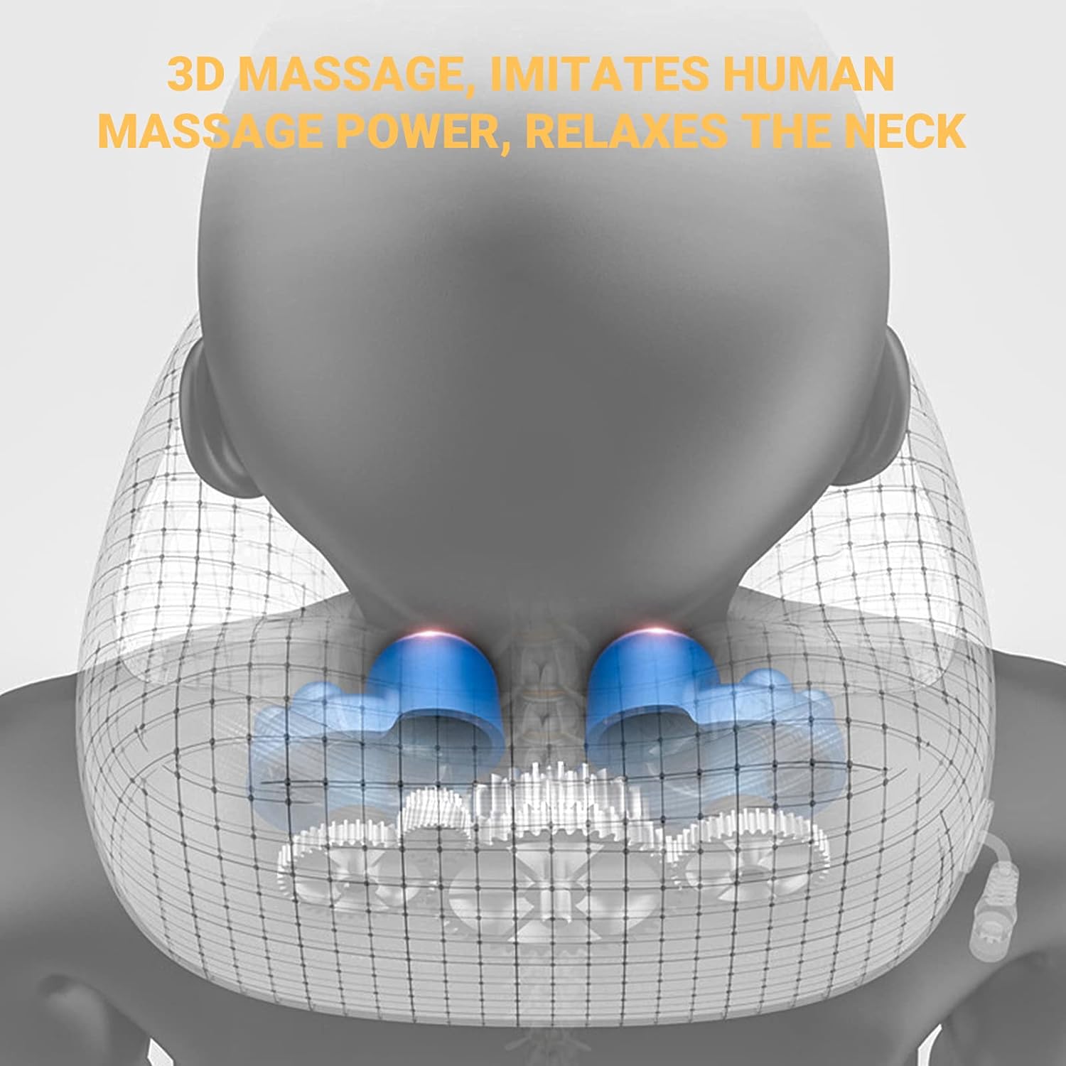 OmyGuard™ Travel Neck Massager Pillow, For Neck Pain Relief