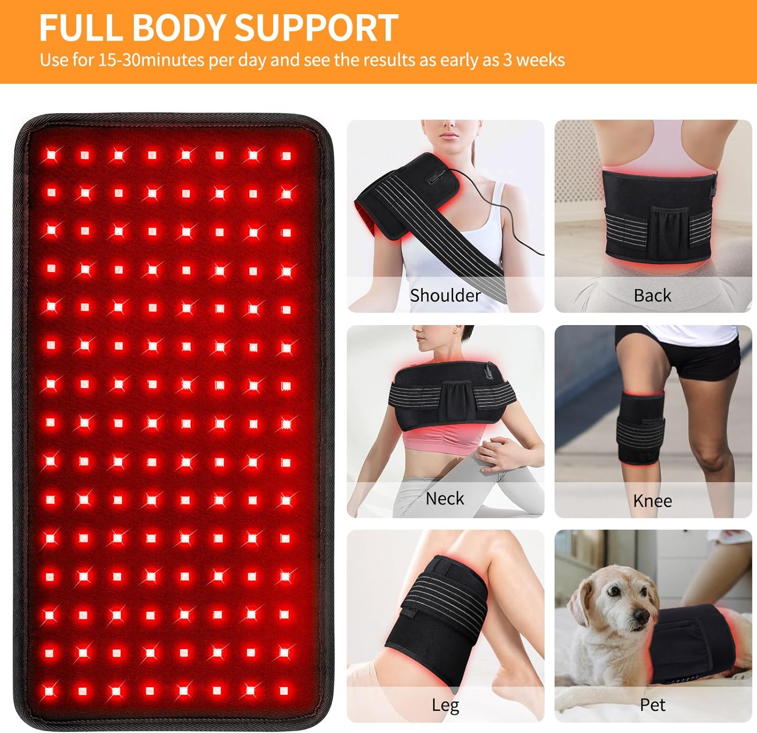 OmyGuard™ Infrared Red Light Therapy Wrap Belt