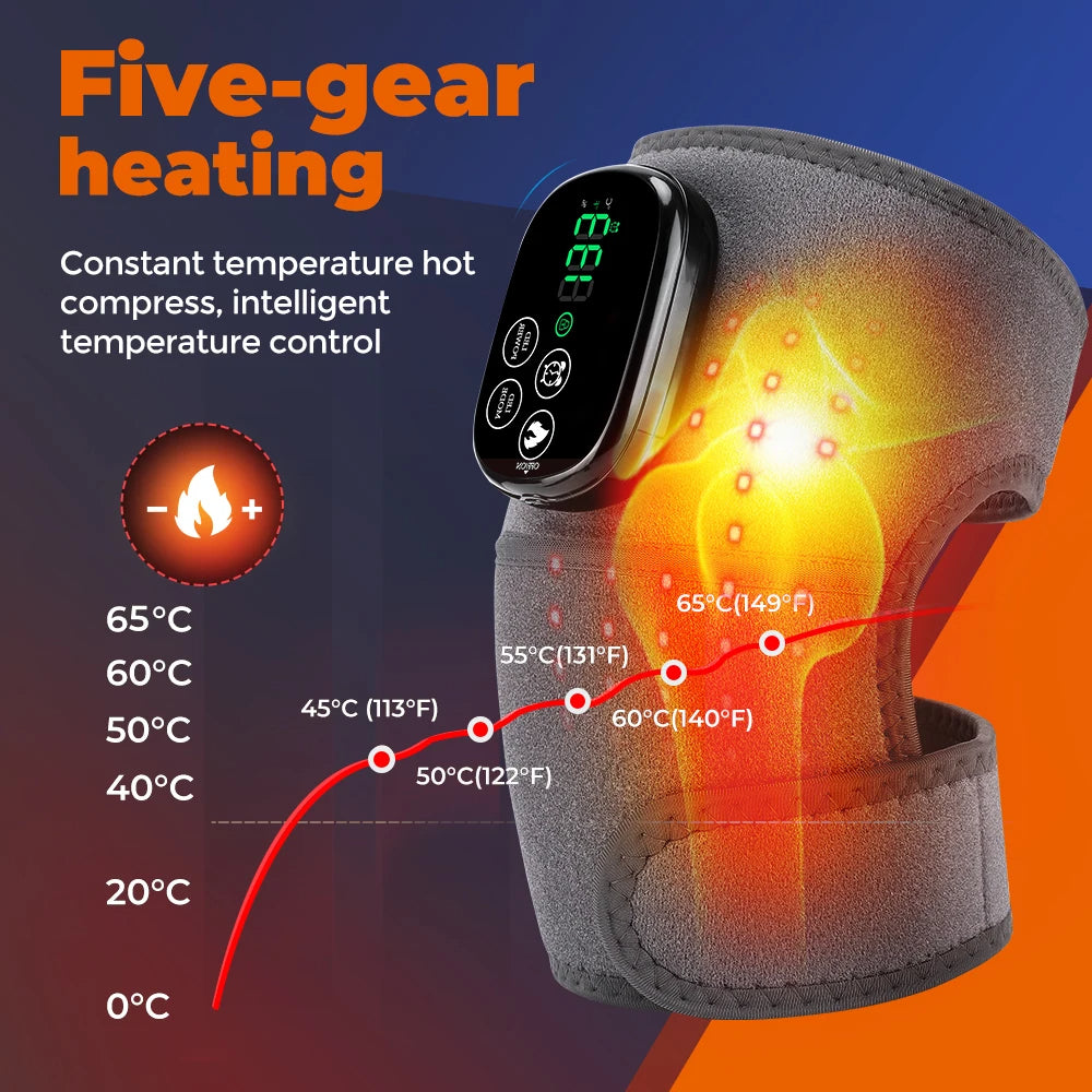 Cordless Hot Compress Red Light Therapy Belt for Shoulder &Knee Pain Relief