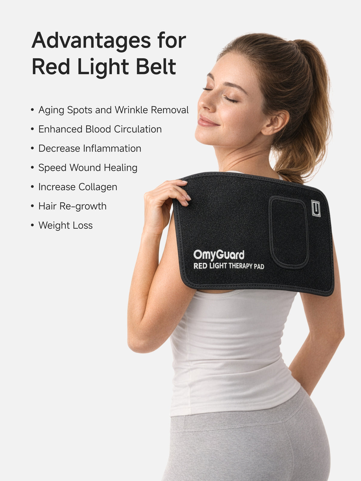 OmyGuard Infrared Red Light Therapy Wrap Belt