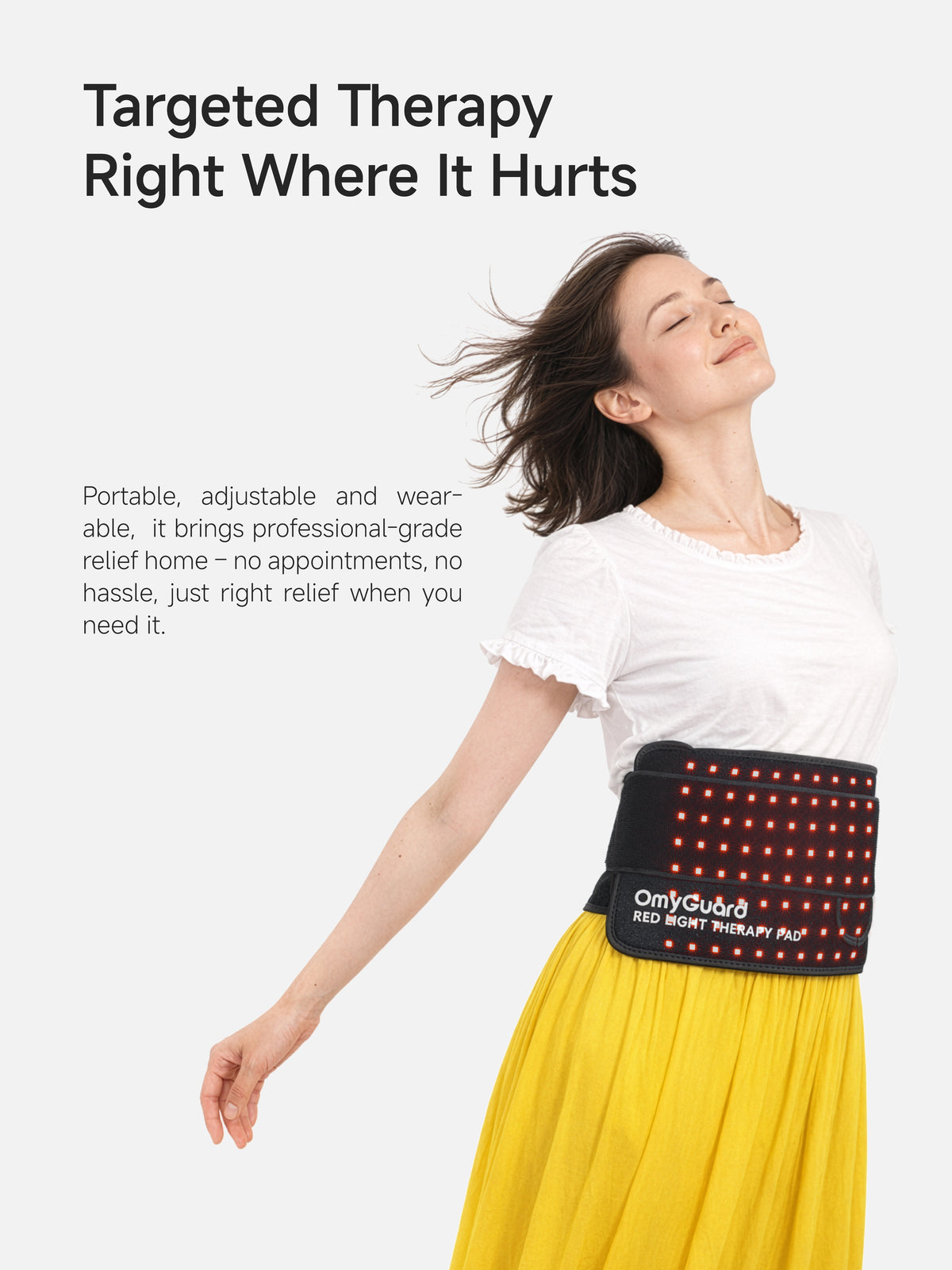 OmyGuard Infrared Red Light Therapy Wrap Belt