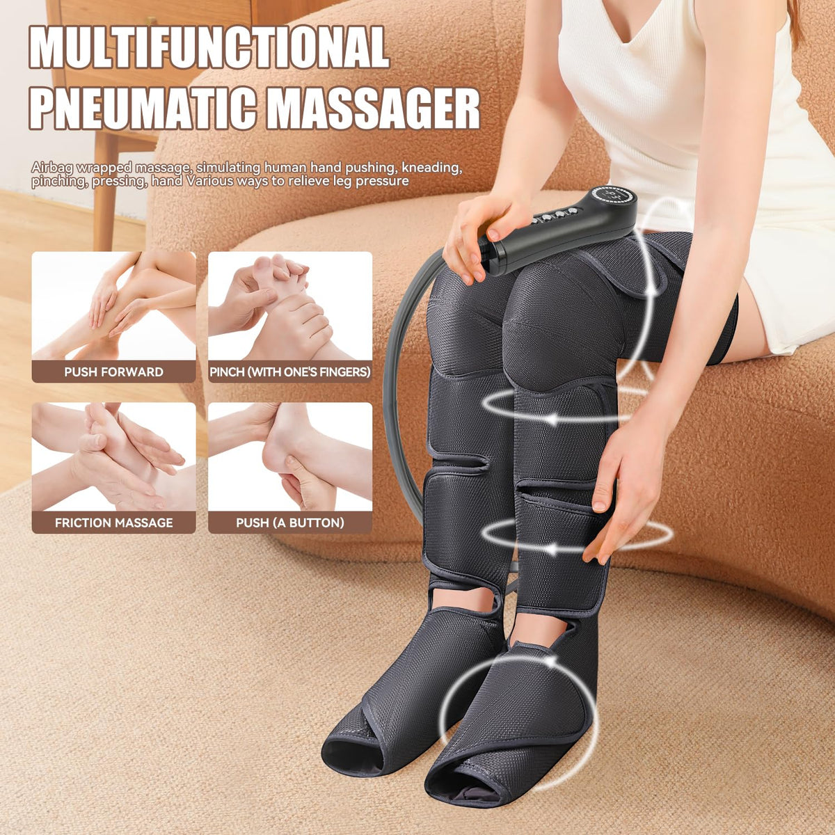 OmyGuard Air Compression Leg Massager -OMGLM004