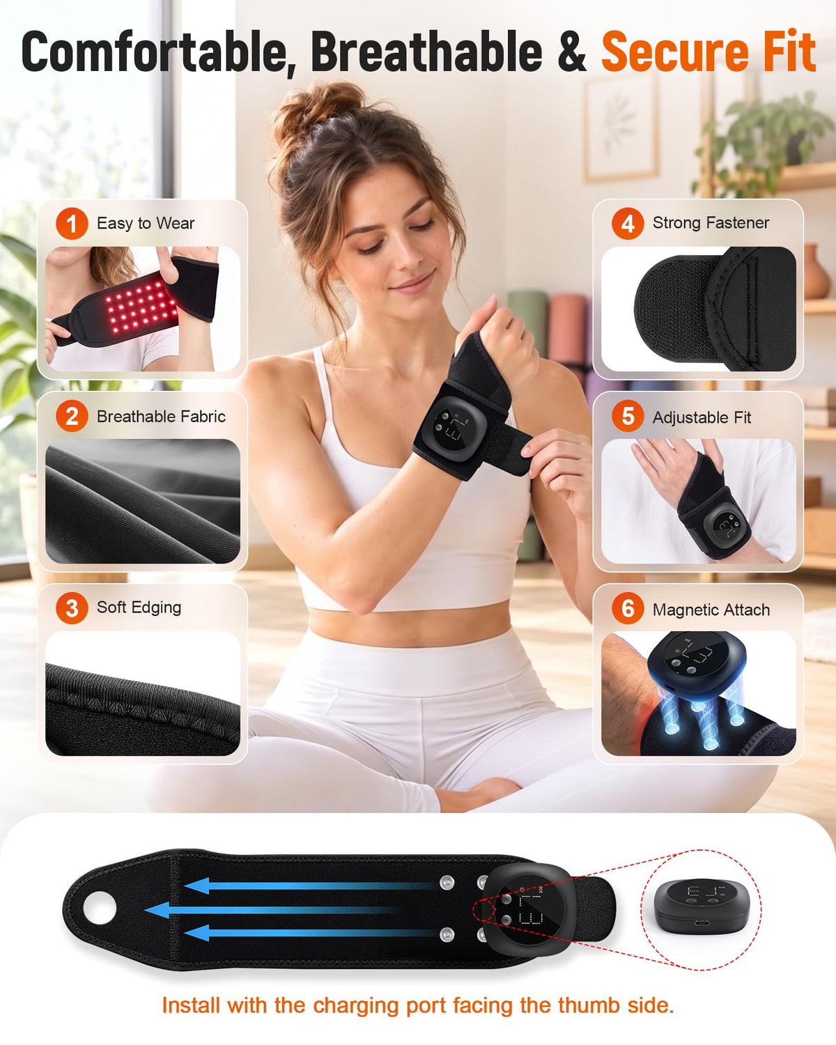 Red & Near-Infrared Light Wrist Wrap
