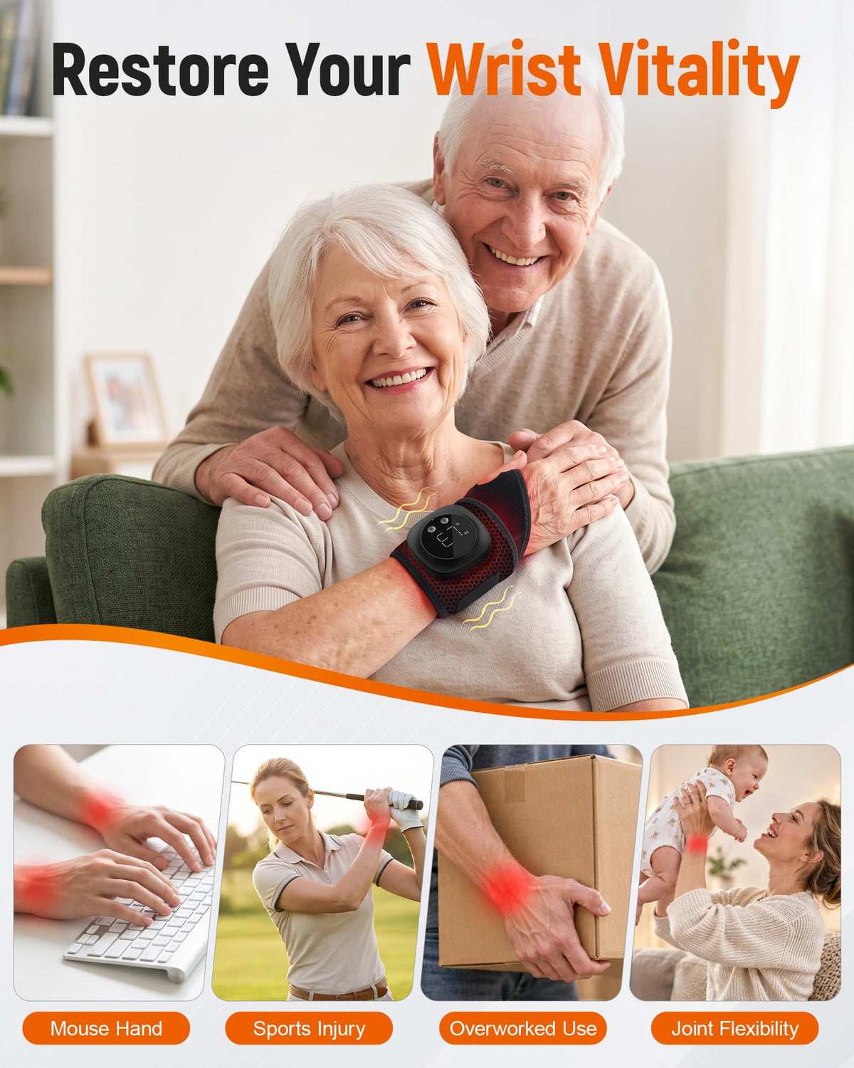 Red & Near-Infrared Light Wrist Wrap