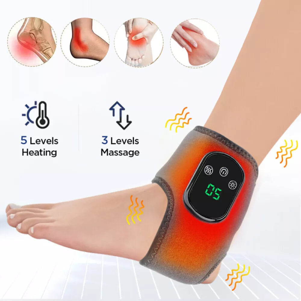 Cordless Hot Compress Therapy Belt for Foot & Ankle Sprain Pain Relief