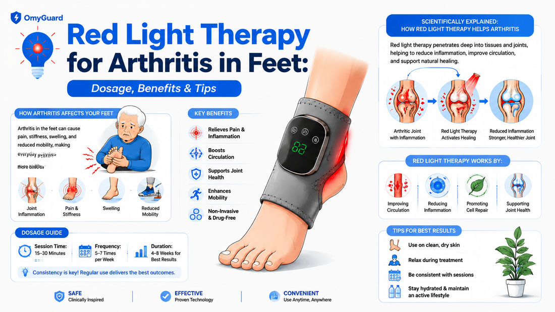 Red Light Therapy for Arthritis in Feet: Dosage, Benefits & Tips