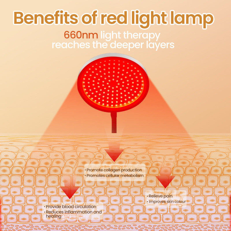OmyGuard™ Red Light Therapy Lamp for Face- With Adjustable Stand