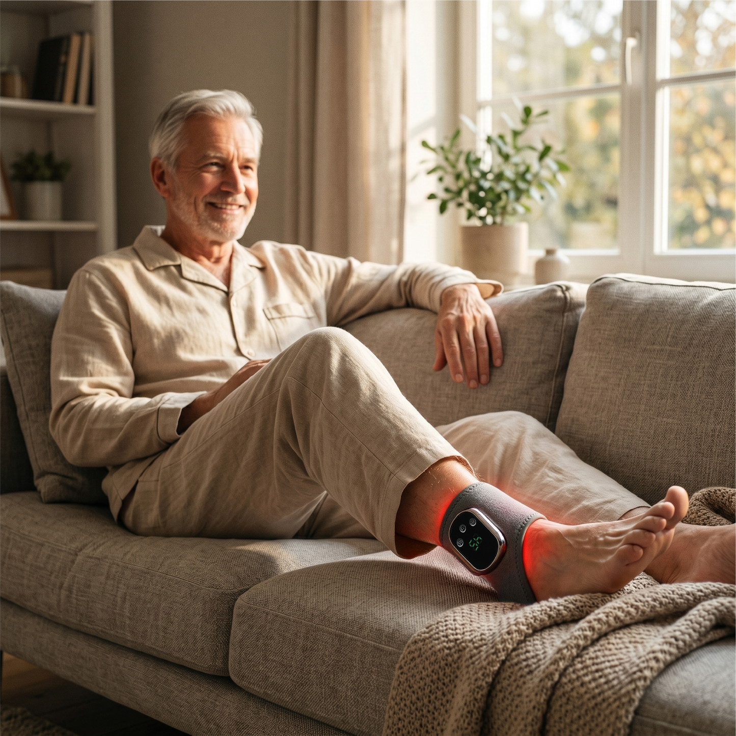 Cordless Heated & Red Light Therapy Belt for Foot & Ankle