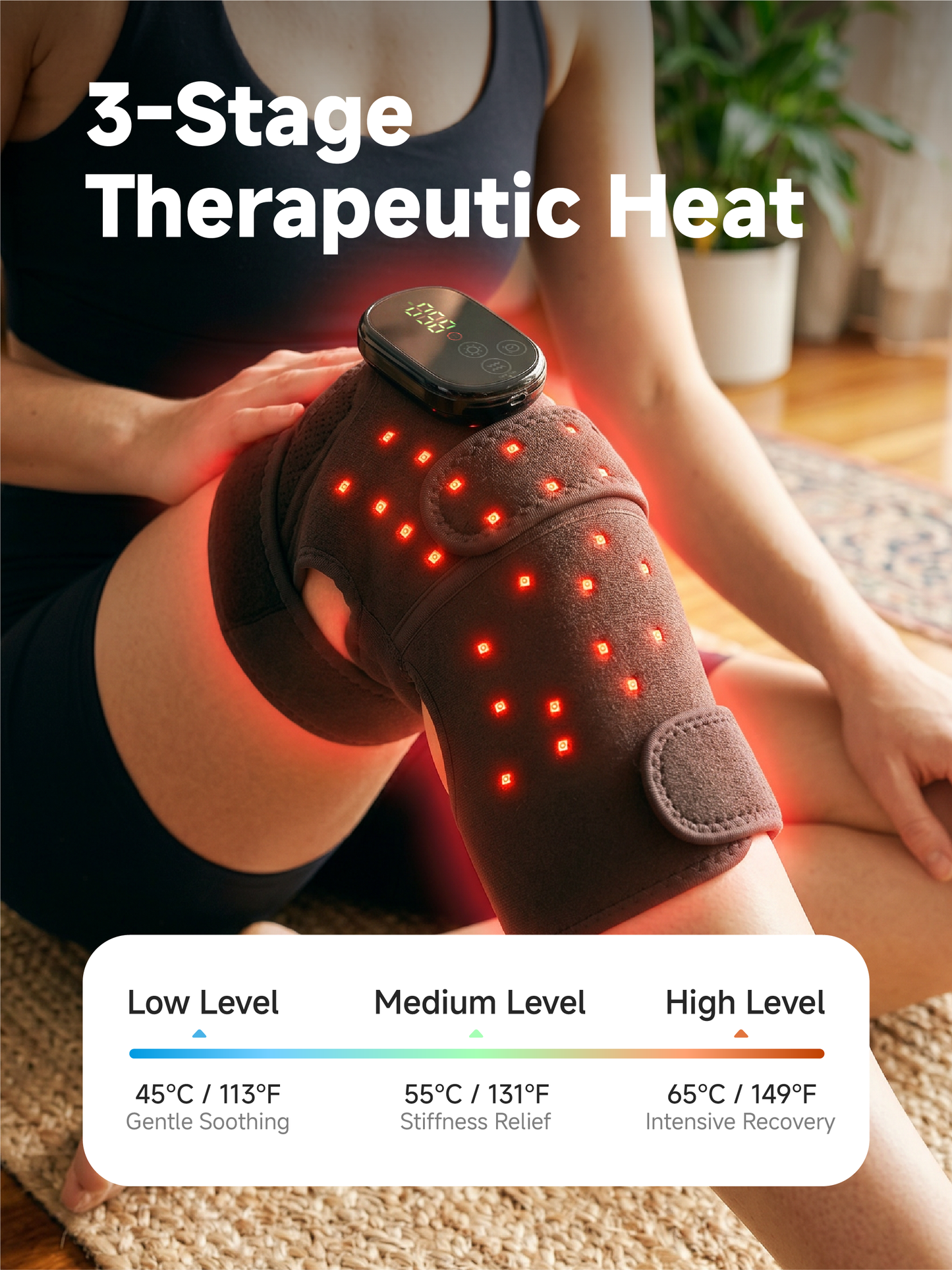 Cordless Red Light & Heated Therapy Joint Wrap