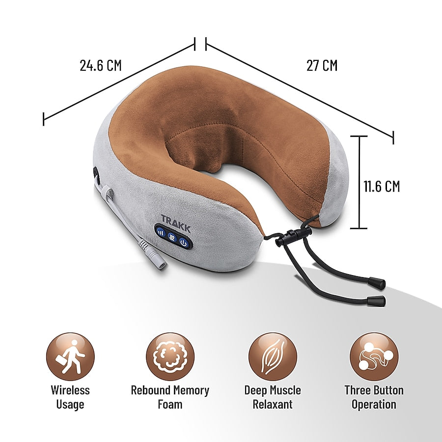 OmyGuard™ Travel Neck Massager Pillow, For Neck Pain Relief