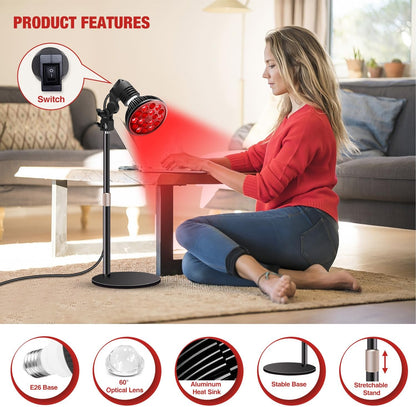 OmyGuard Portable Infrared Red Light Therapy Lamp