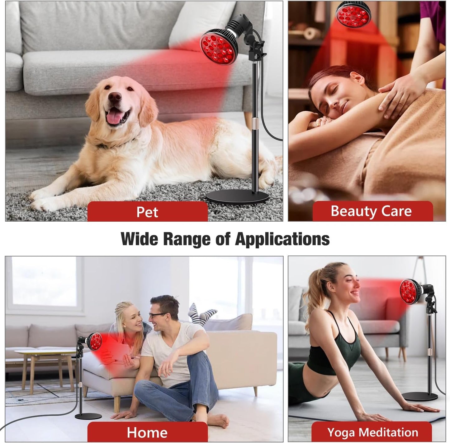 OmyGuard Portable Infrared Red Light Therapy Lamp