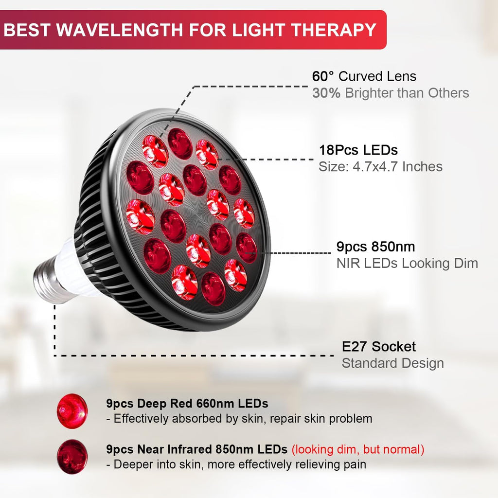 OmyGuard™ Red Light Therapy with Stand for Face and Body