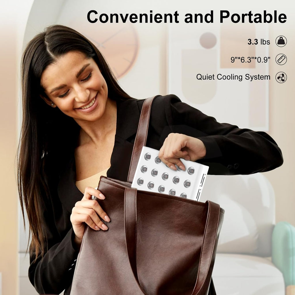 OmyGuard™ Portable Red Light Therapy Panel - Lite