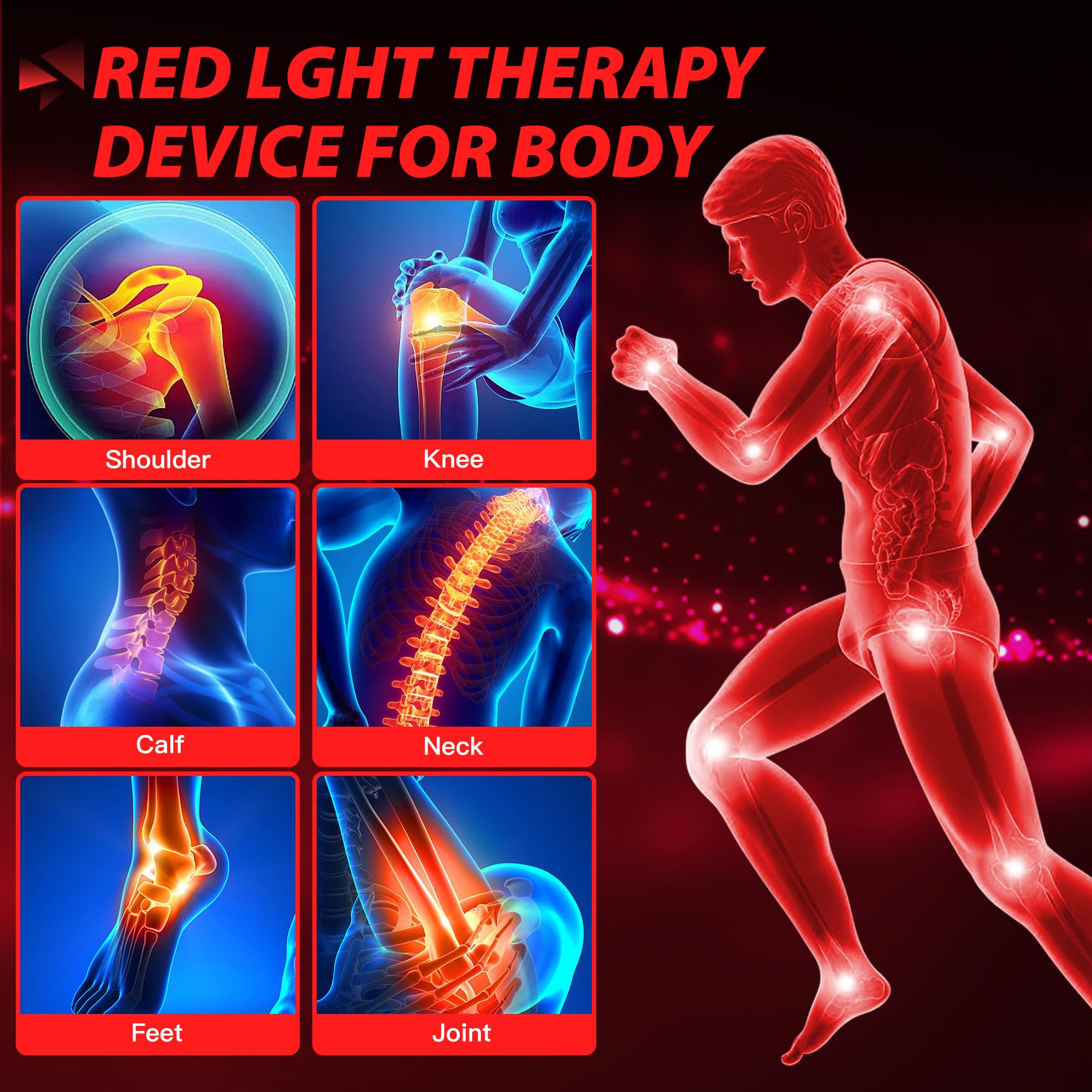 OmyGuard™ Red Light Therapy with Stand for Face and Body