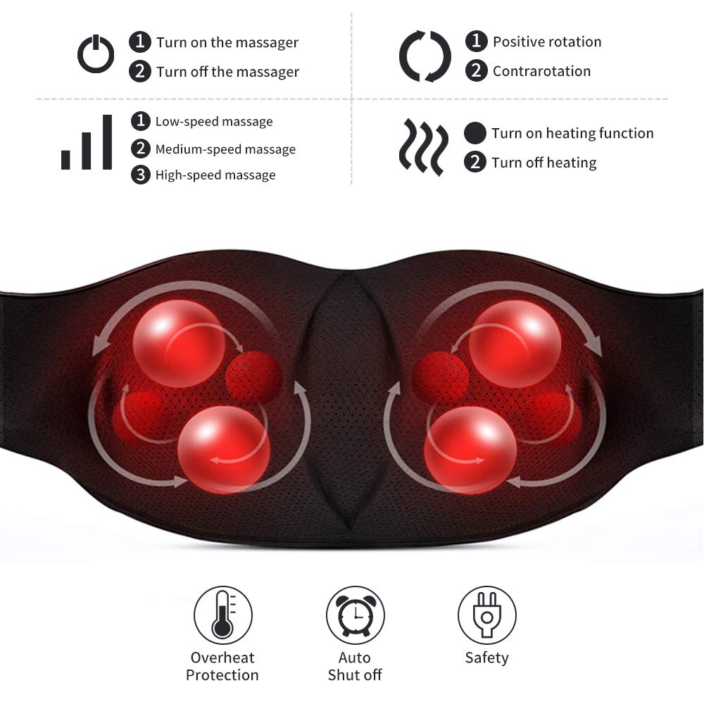 OmyGuard™ Deep Tissue 3D Kneading Neck Massager