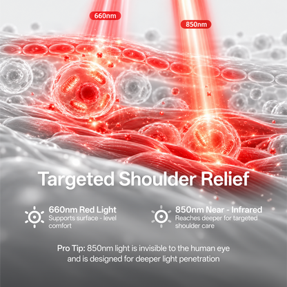 Cordless Hot Compress Therapy Belt for Shoulder Sprain Pain Relief