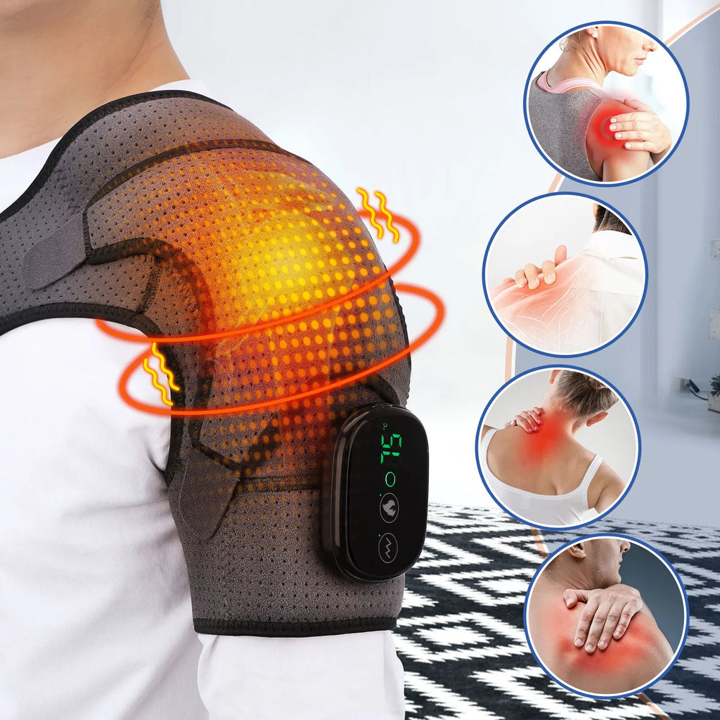 Cordless Hot Compress Therapy Belt for Shoulder Sprain Pain Relief