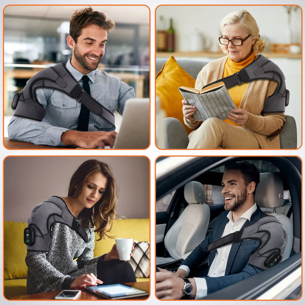 Cordless Hot Compress Therapy Belt for Shoulder Sprain Pain Relief