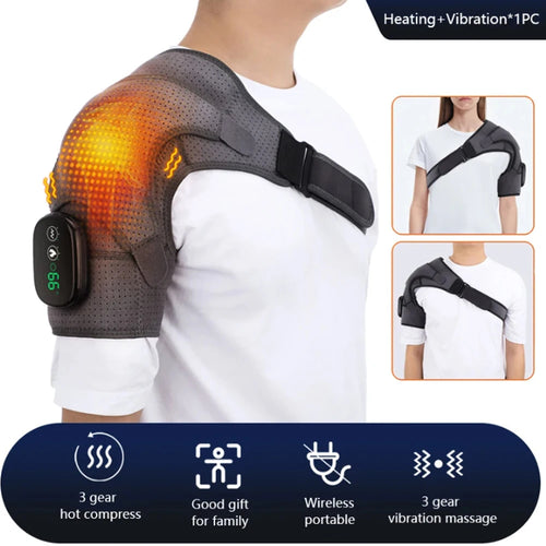 Cordless Hot Compress Therapy Belt for Shoulder Sprain Pain Relief