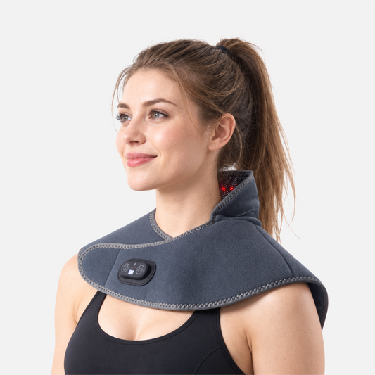 Cordless Red Light & Heated Therapy Pad for Neck Shoulder