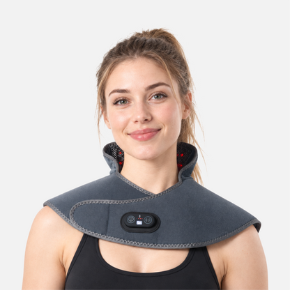 Cordless Red Light & Heated Therapy Pad for Neck Shoulder