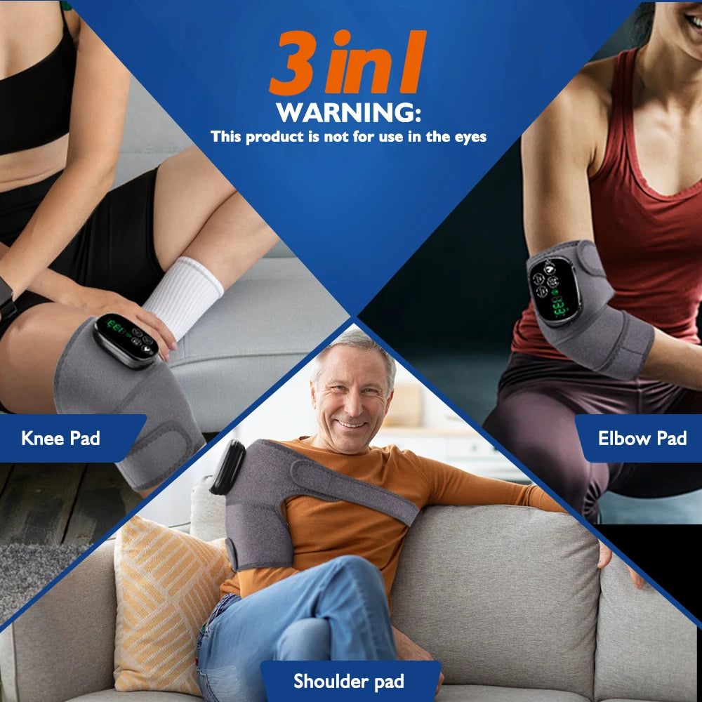 Cordless Hot Compress Red Light Therapy Belt for Shoulder &Knee Pain Relief