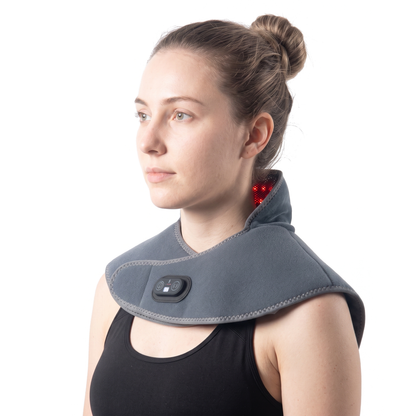 Cordless Red Light & Heated Therapy Pad for Neck Shoulder