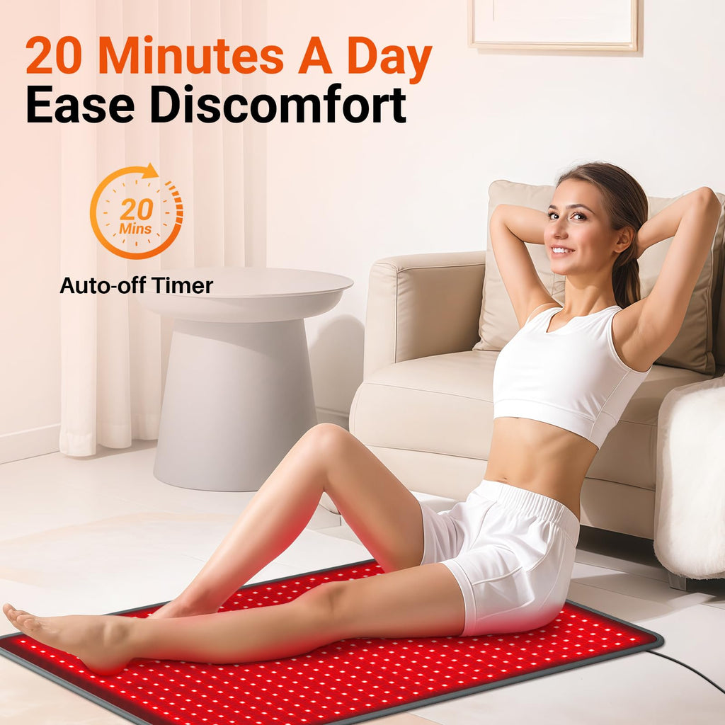 OmyGuard Large Red Light Therapy Mat for Body