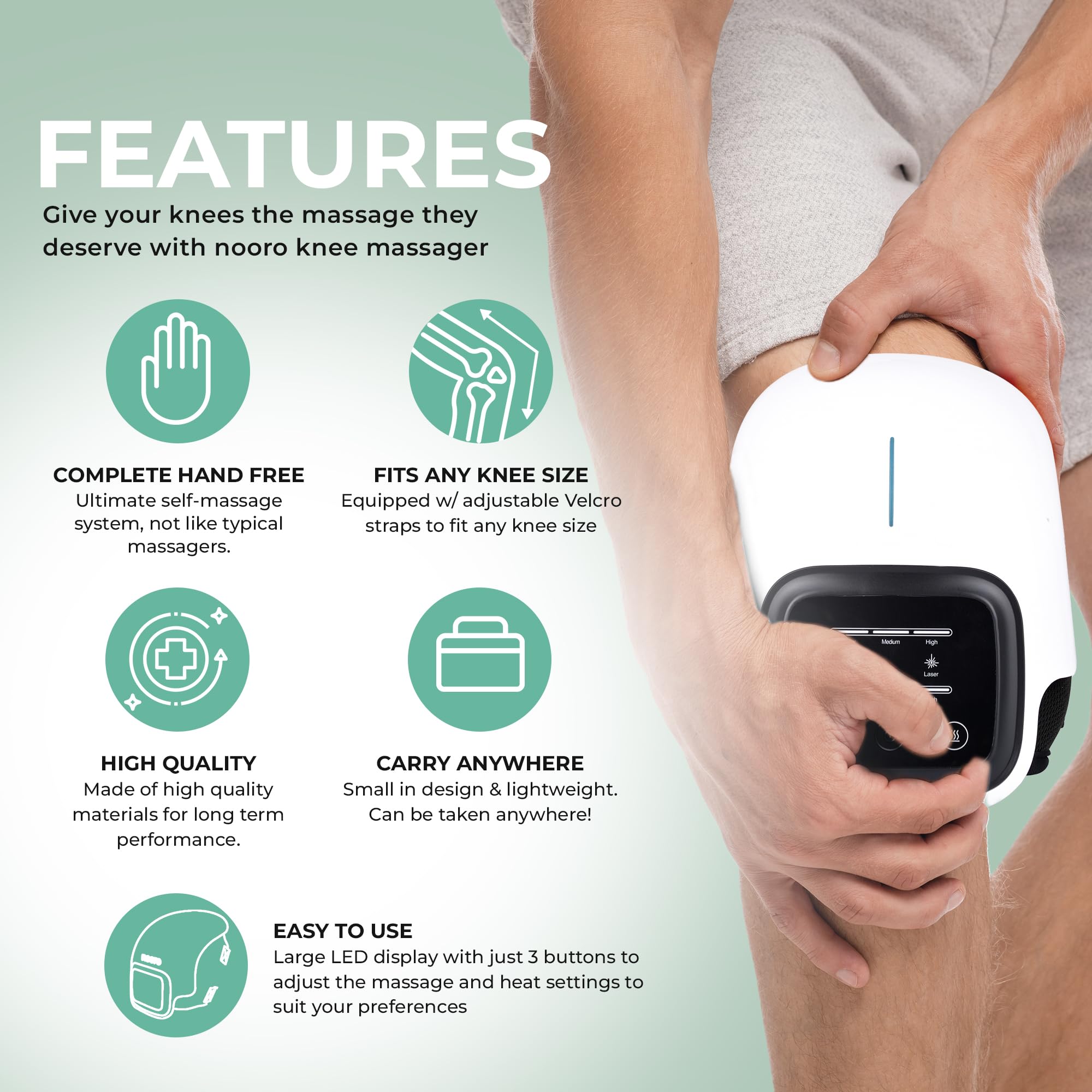 OmyGuard Portable Knee Massager with Heat