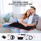 OmyGuard Large Red Light Therapy Mat for Body