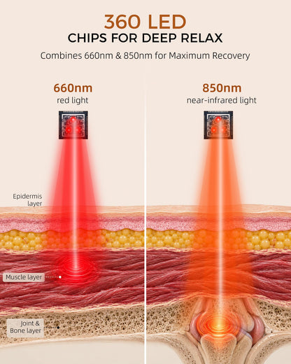 Cordless Red Light Therapy Belt for Waist