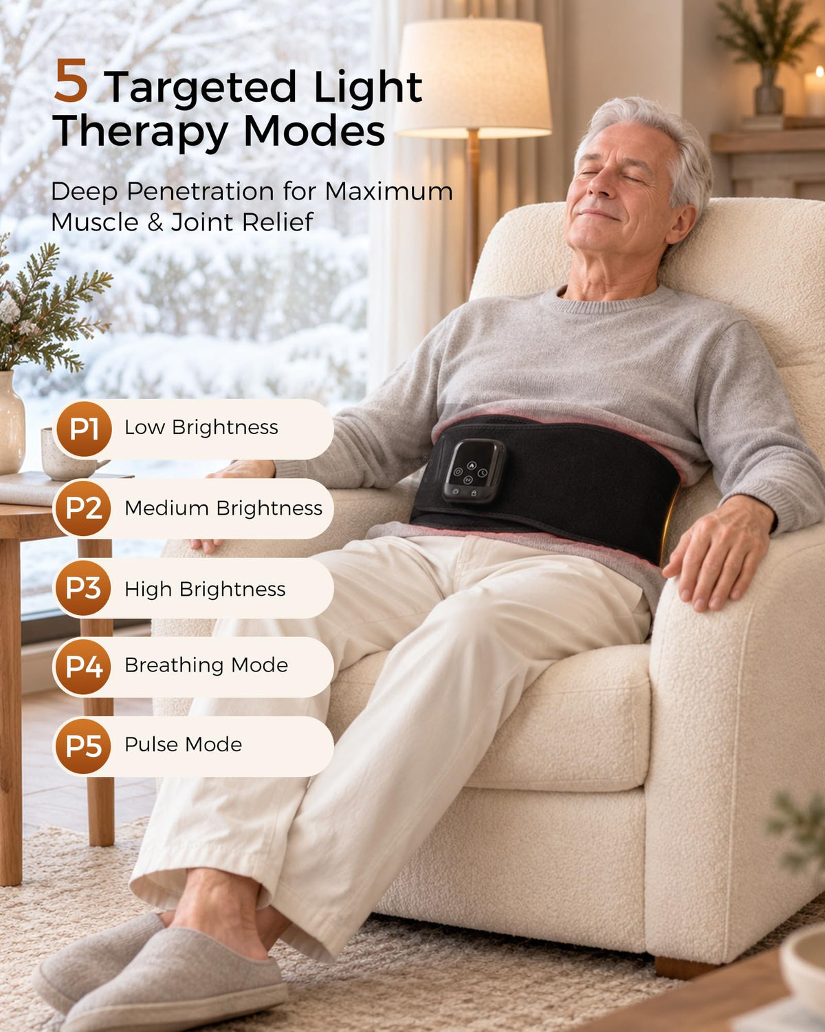 Cordless Red Light Therapy Belt for Waist