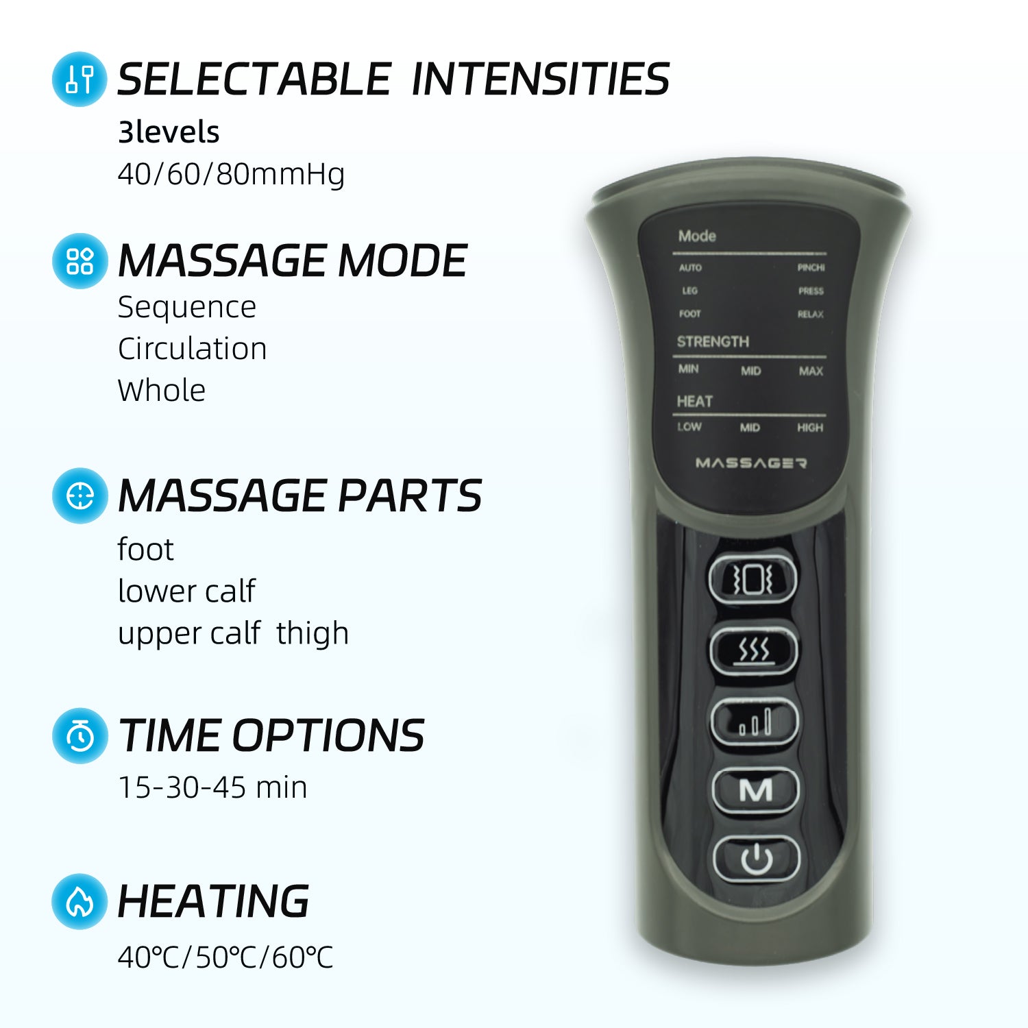 OmyGuard 3-in-1 Full Leg Compression Recovery Boots -OMGLM03