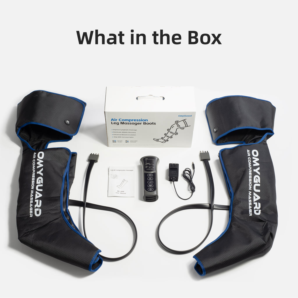 OmyGuard 3-in-1 Full Leg Compression Recovery Boots -Corded