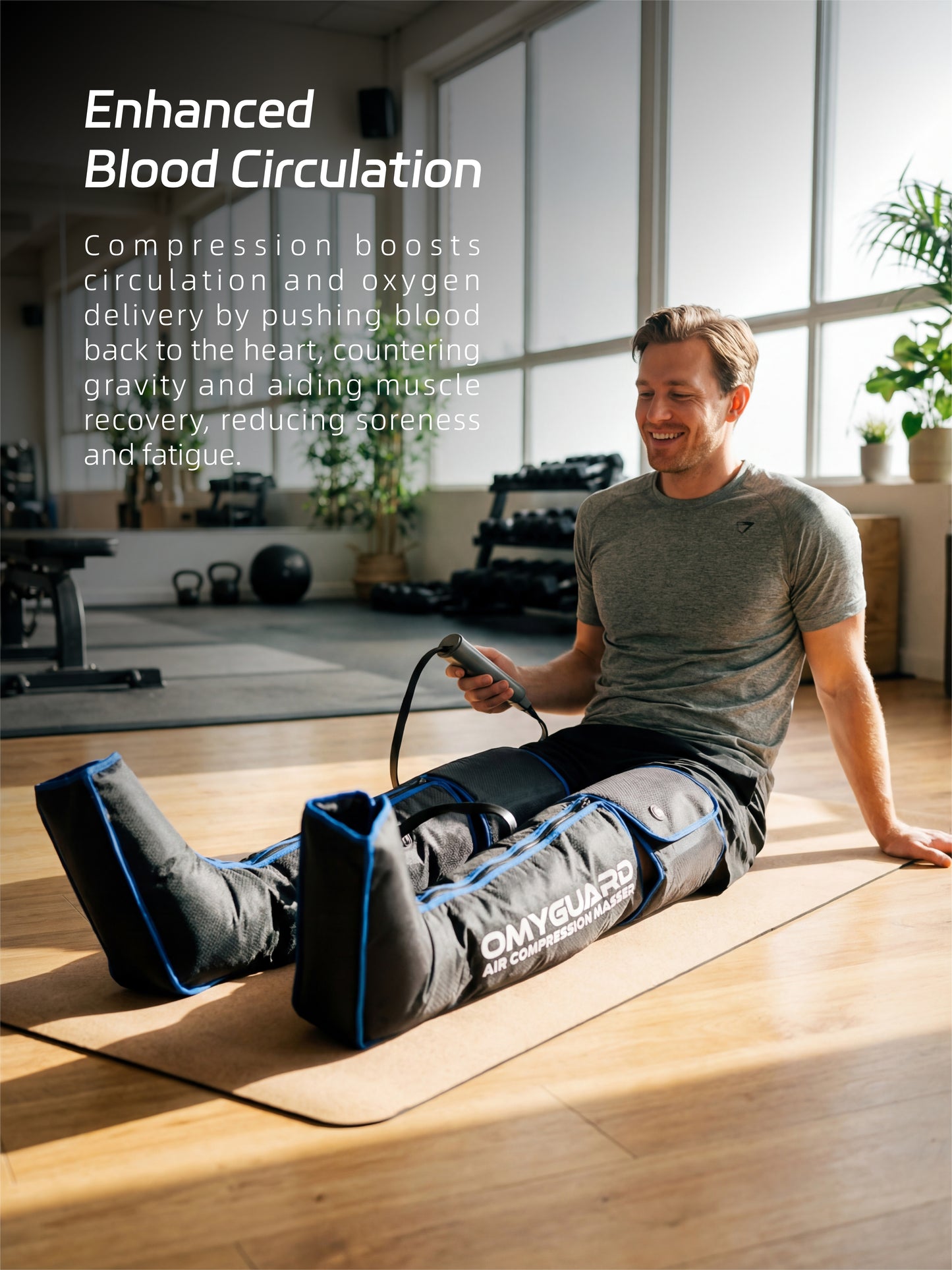 OmyGuard 3-in-1 Full Leg Compression Recovery Boots -Corded