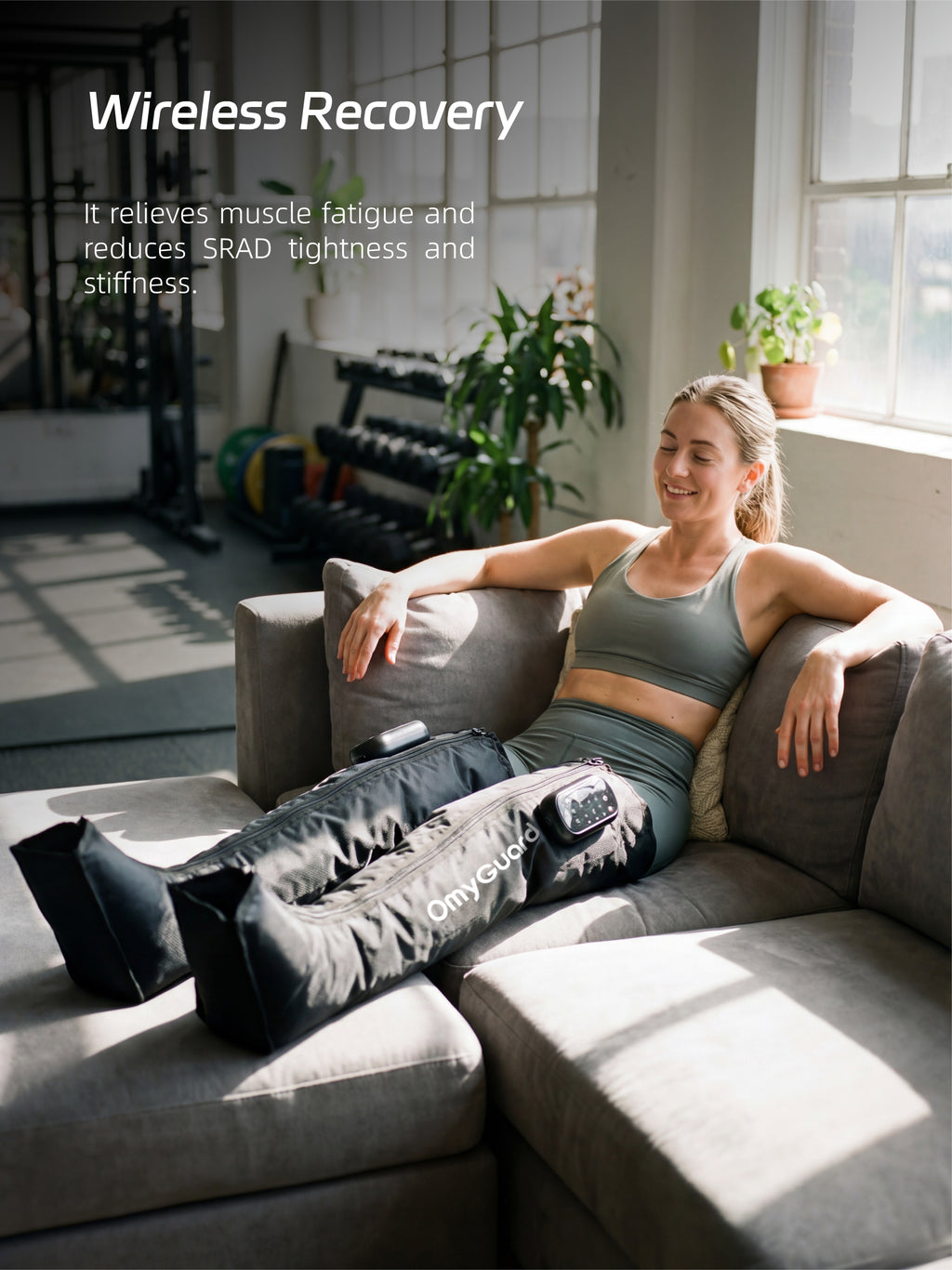 OmyGuard Air Compression Leg Massager – Relief for Swelling, Fatigue & Circulation | Home Use