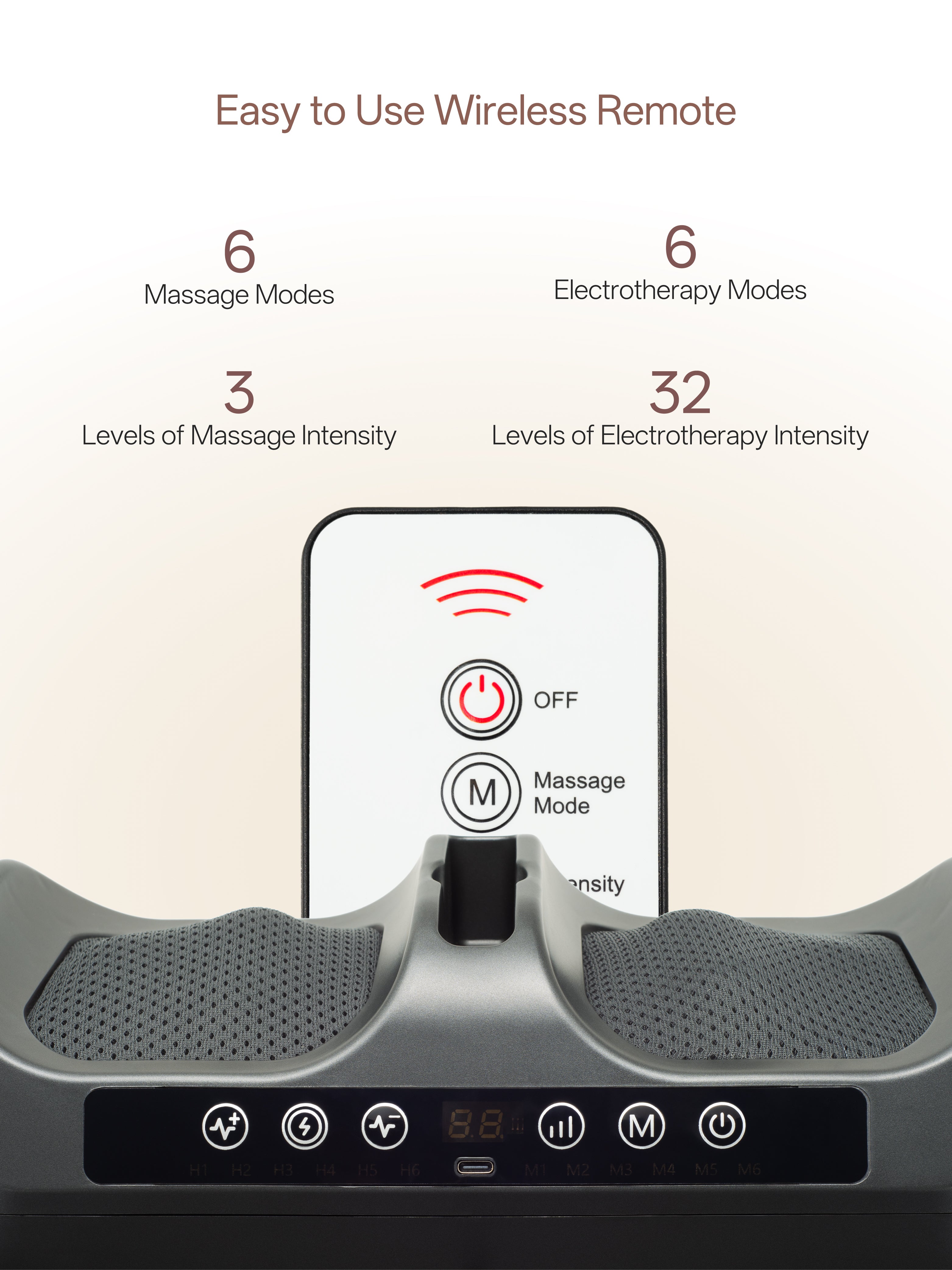 OmyGuard  Cordless 2-in-1 Shiatsu & EMS Foot Circulation Massager