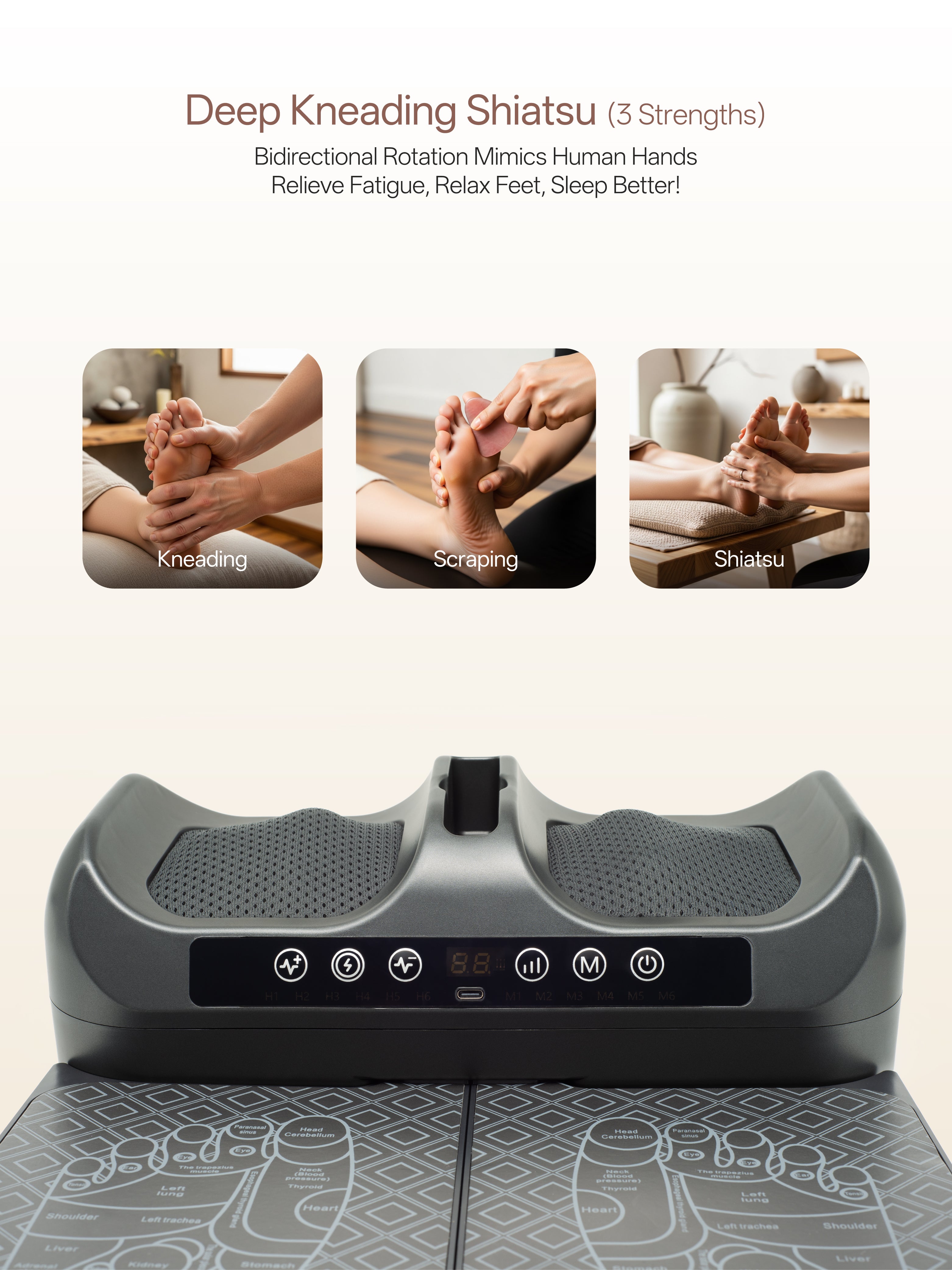OmyGuard  Cordless 2-in-1 Shiatsu & EMS Foot Circulation Massager