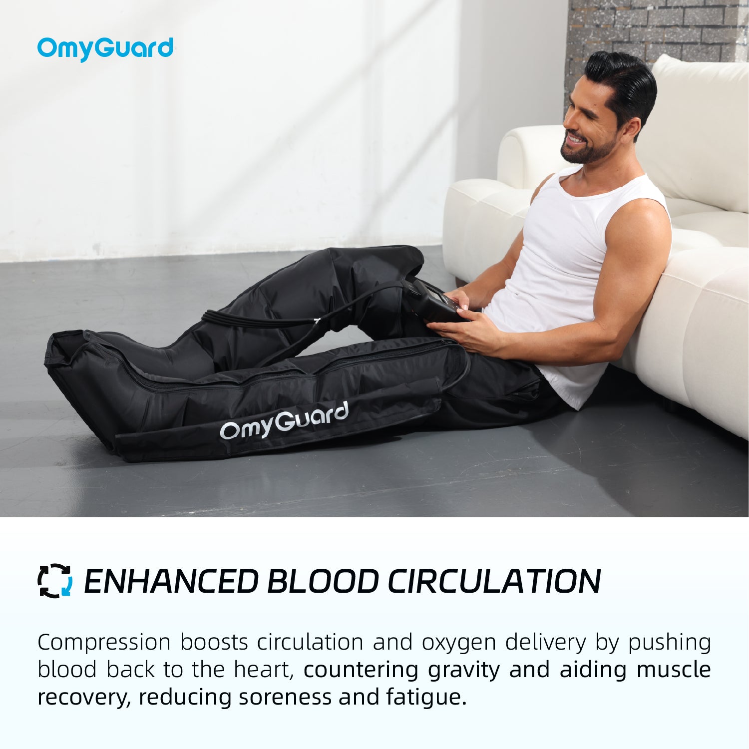 OmyGuard Cordless Leg Compression Recovery Boots - OMGLM04