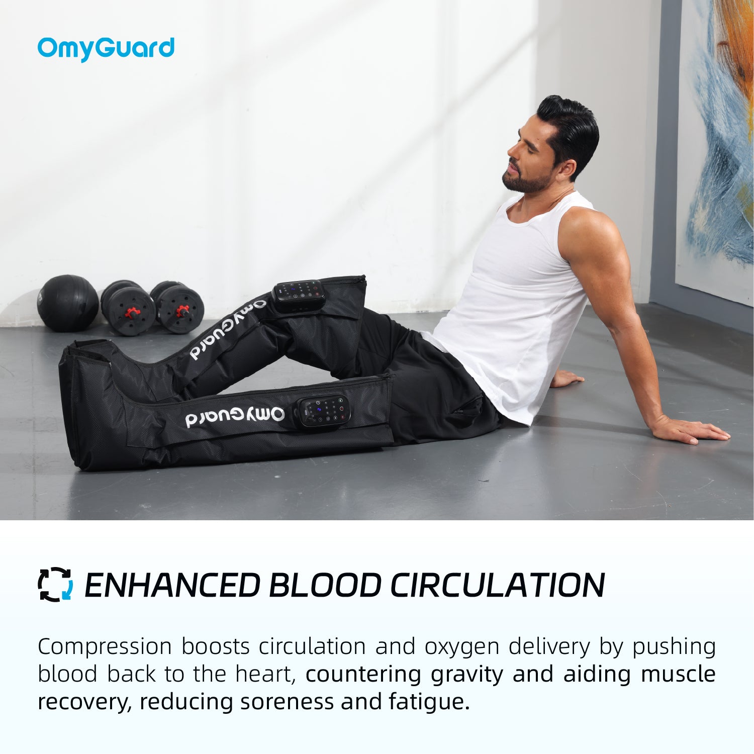 OmyGuard Cordless Leg Compression Recovery Boots -OMGLM02