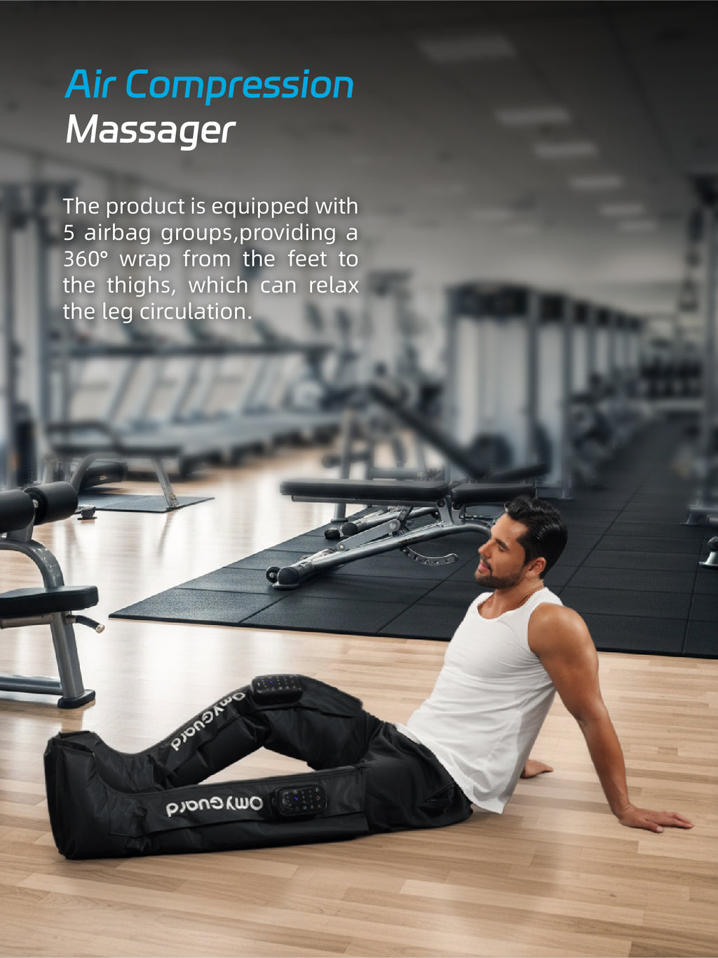 OmyGuard Cordless Leg Compression Recovery Boots