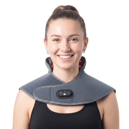 Cordless Red Light & Heated Therapy Pad for Neck Shoulder