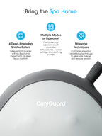 OmyGuard Cordless Shiatsu Massage Pillow with Heat