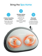 OmyGuard Cordless Shiatsu Massage Pillow with Heat