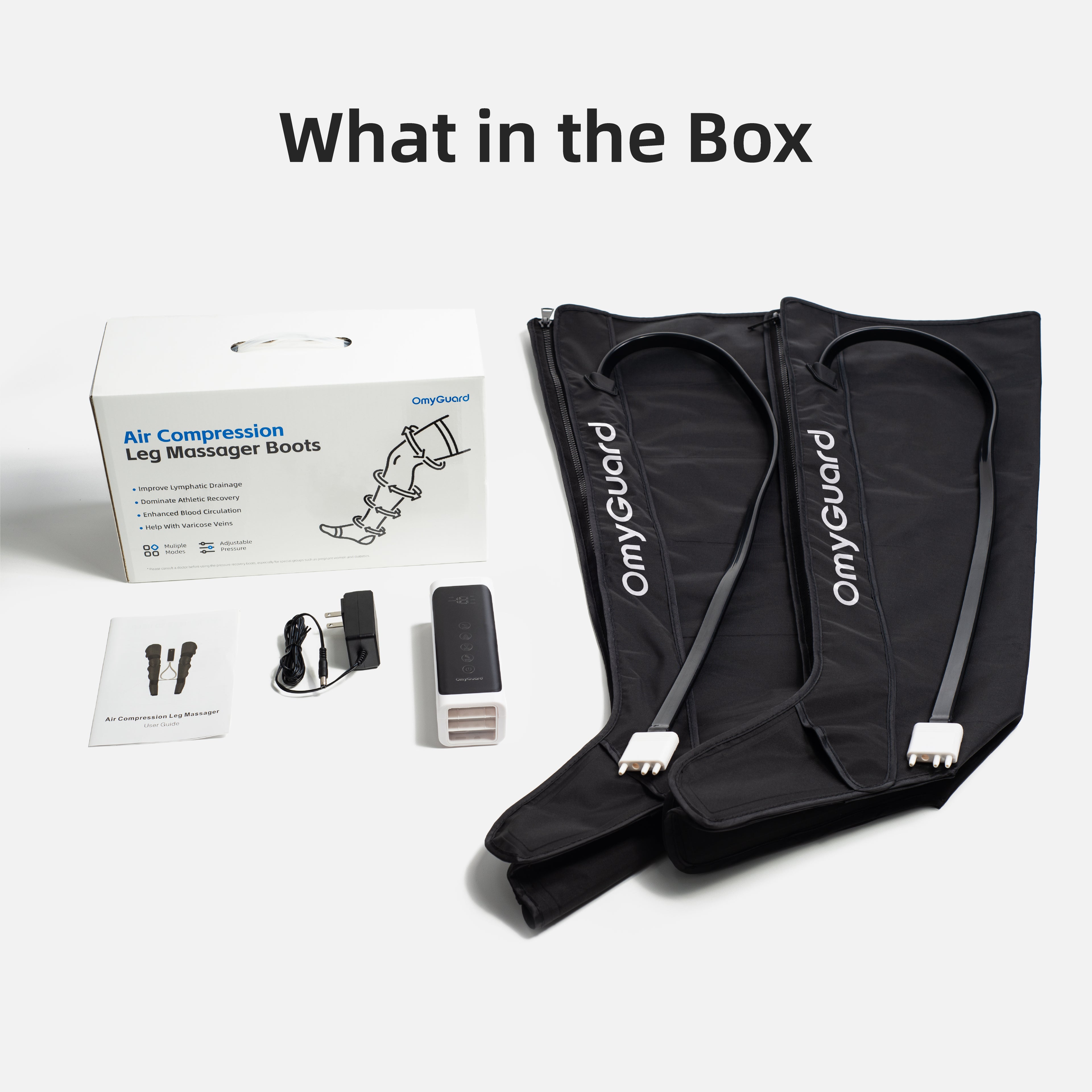 OmyGuard Full 6-Zone Pressure Leg Massager Boots -Corded