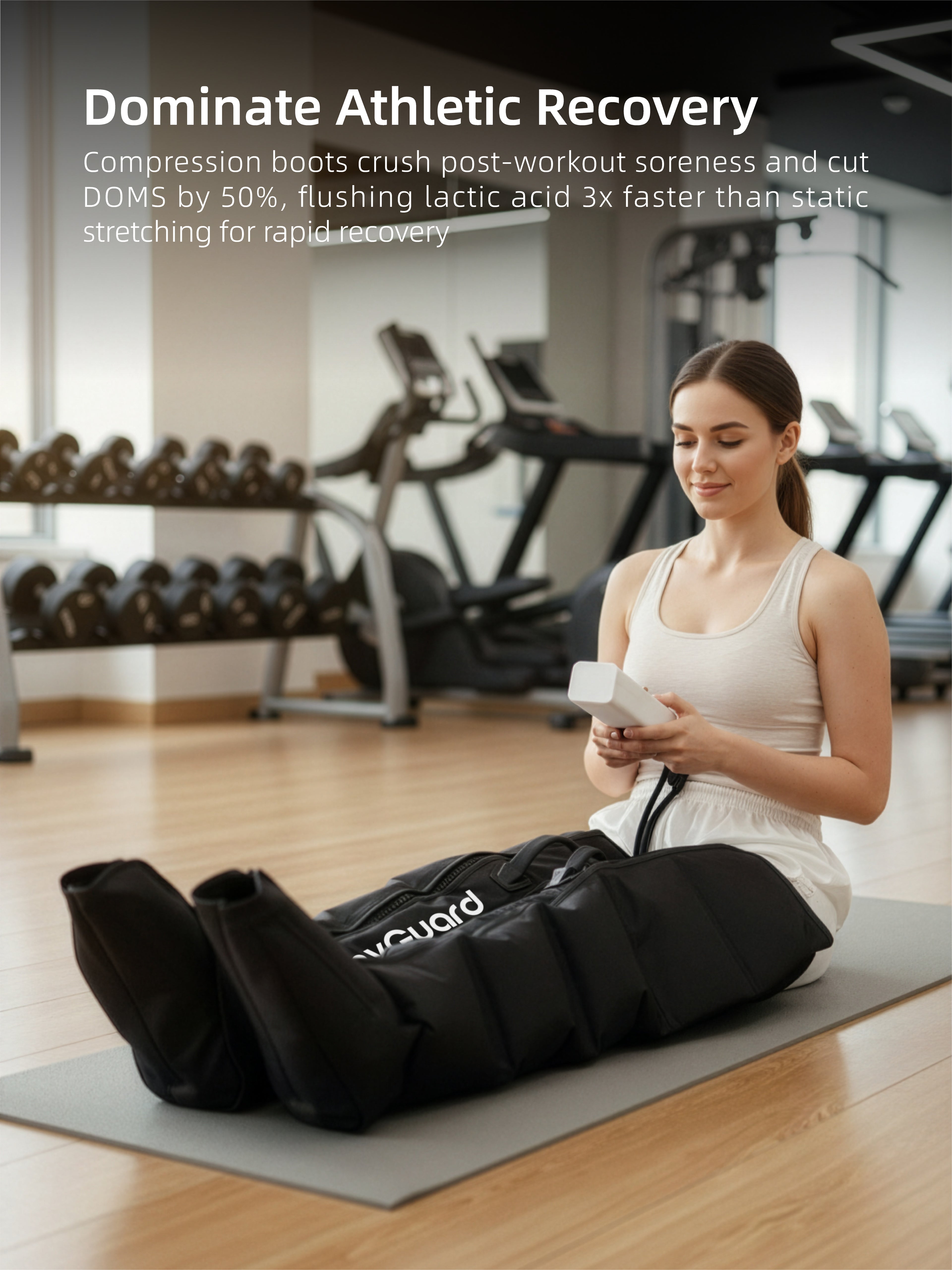 OmyGuard Full 6-Zone Pressure Leg Massager Boots -Corded